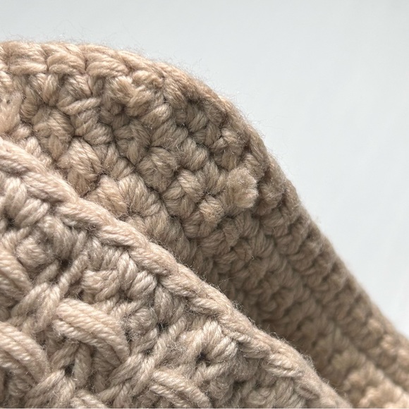 Banana Republic Merino Fine Wool Womens Tan Hat One Size - Picture 7 of 11